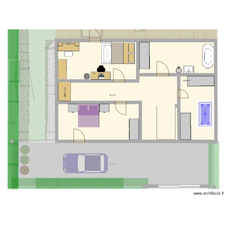chloé. Plan de 8 pièces et 313 m2