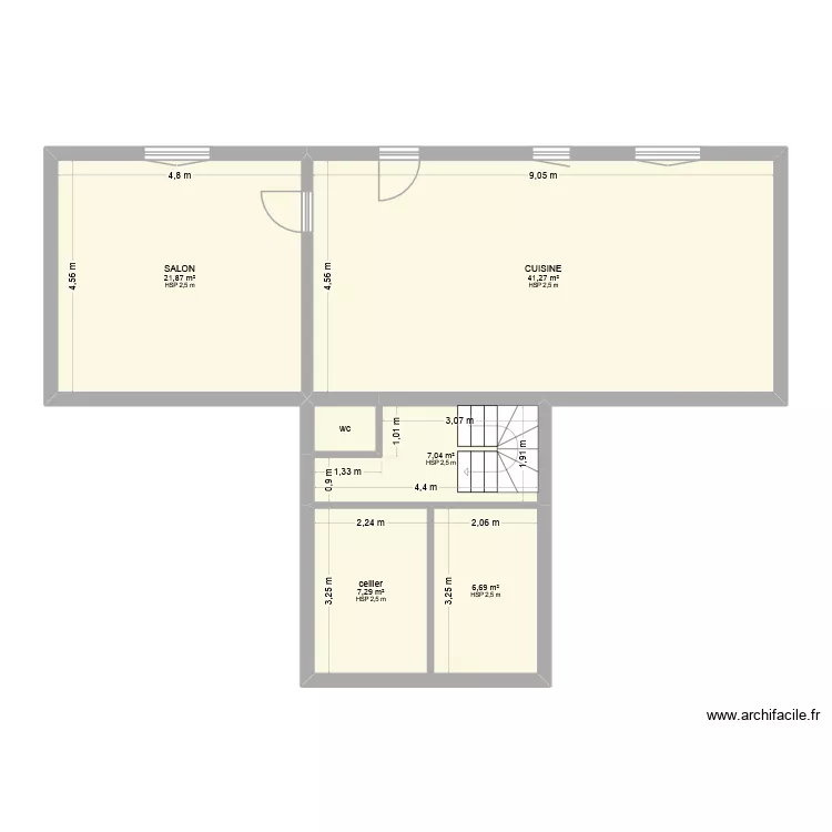 CLARENCE MARTIGNE. Plan de 6  et 85 m²
