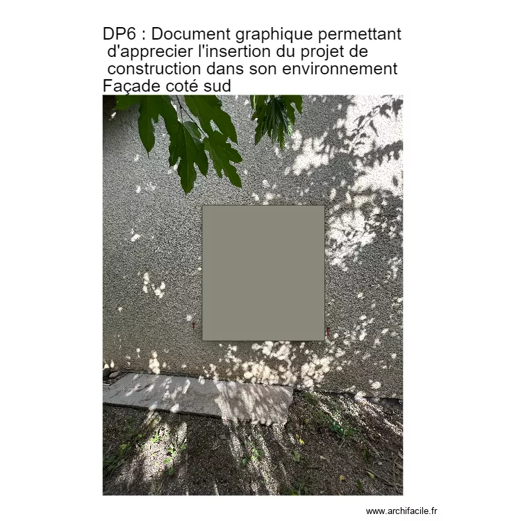 dp6 cote sud. Plan de dp6 cote sud. Plan de