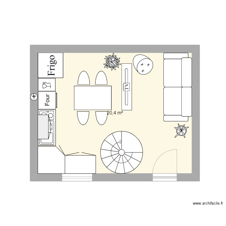 uil. Plan de 0 pièce et 0 m2