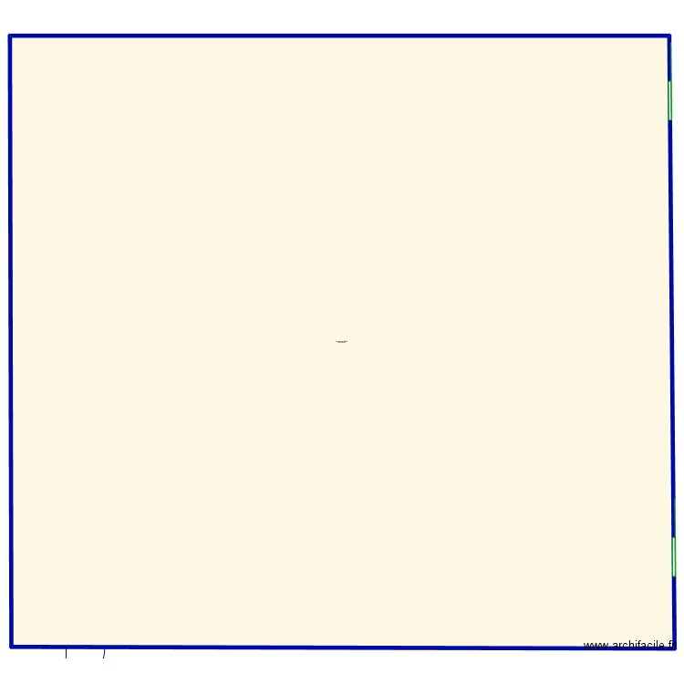 Magasin1. Plan de 1 pièce et 7 m2