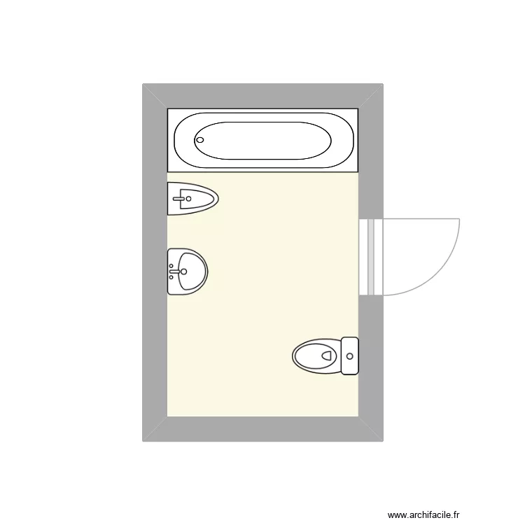 FAYE Marcel. Plan de 1  et 6 m²