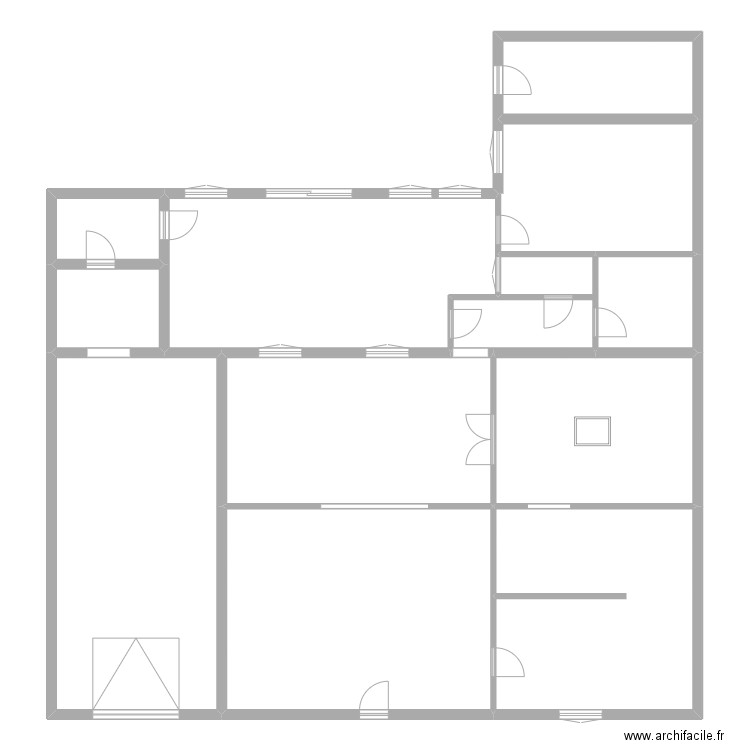 guerin. Plan de 12 pièces et 261 m2