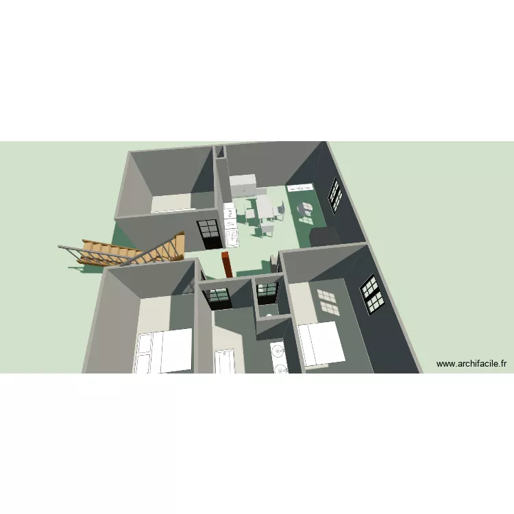 Grenier. Plan de 5 et 39 m² Grenier. Plan de 5 et 39 m²
