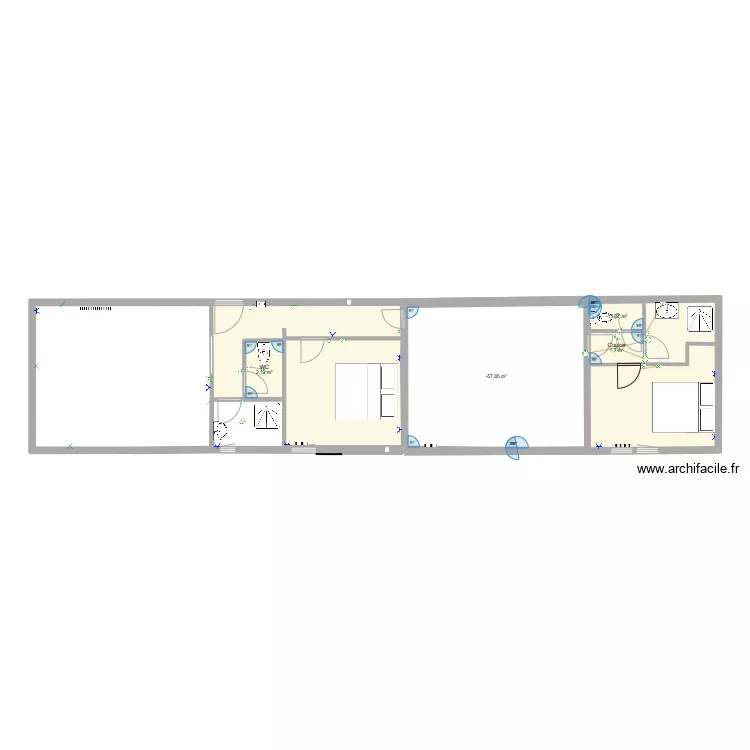 Plan long&egrave;re complet Guy. Plan de 