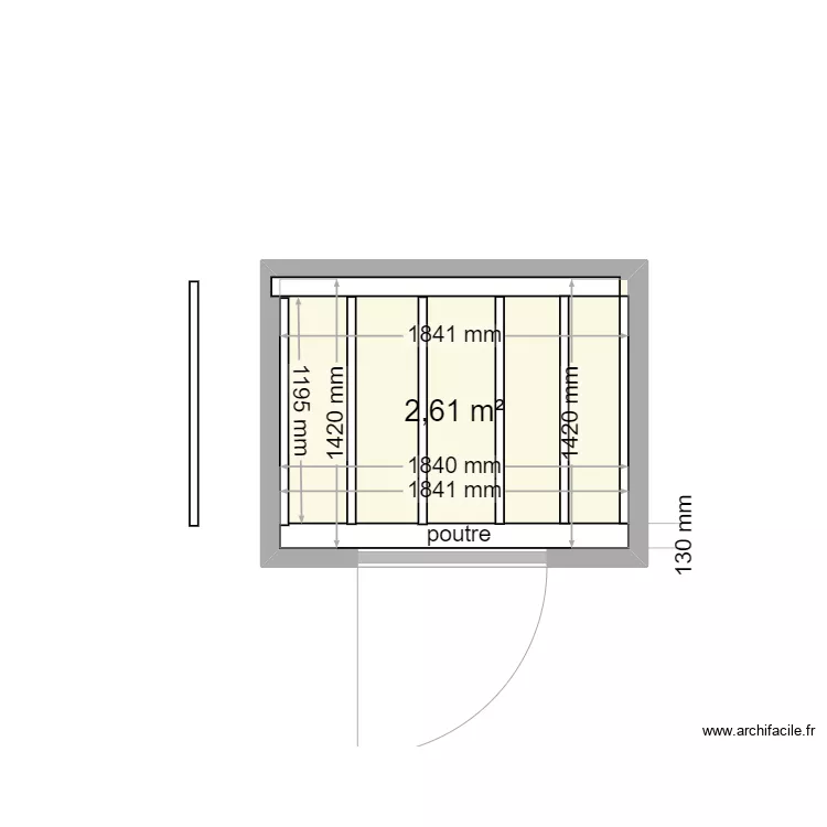 dressing chambre enfants. Plan de 