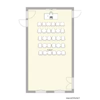 Salle Bidault am&eacute;nag&eacute;e avec mobilier