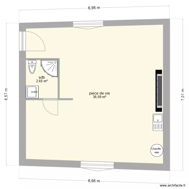 quinqaine. Plan de 2 et 39 m² quinqaine. Plan de 2 et 39 m²