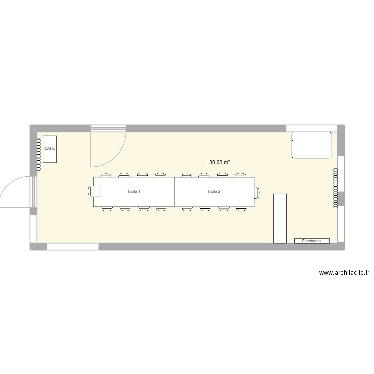 réfectoire. Plan de 0 pièce et 0 m2