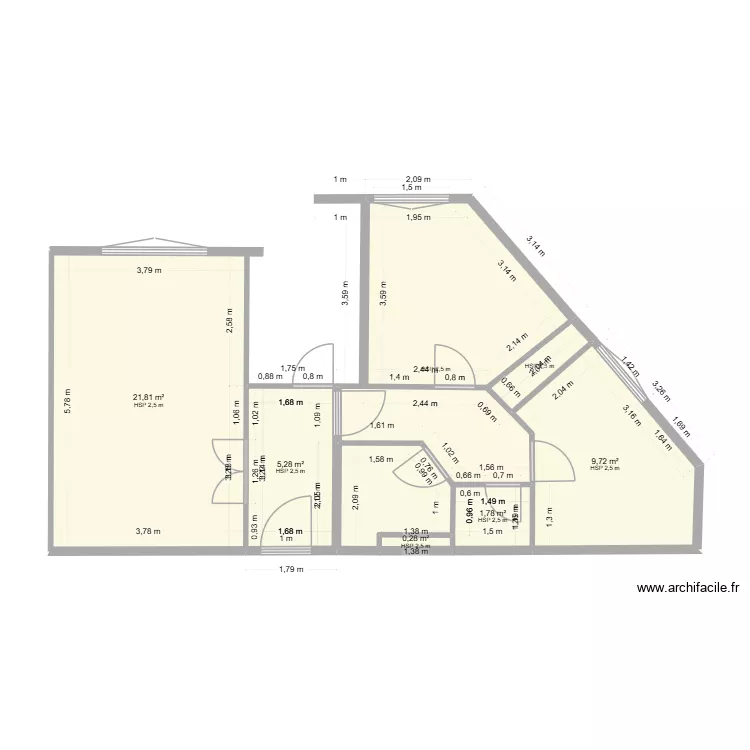 DUBREUIL23. Plan de 7 Pièces et 60 m² DUBREUIL23. Plan de 7 Pièces et 60 m²