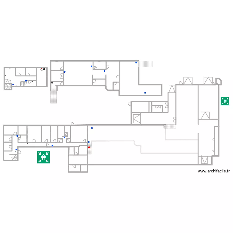 PLAN EVACUATION LYPSIS. Plan de 37 pièces et 520 m²