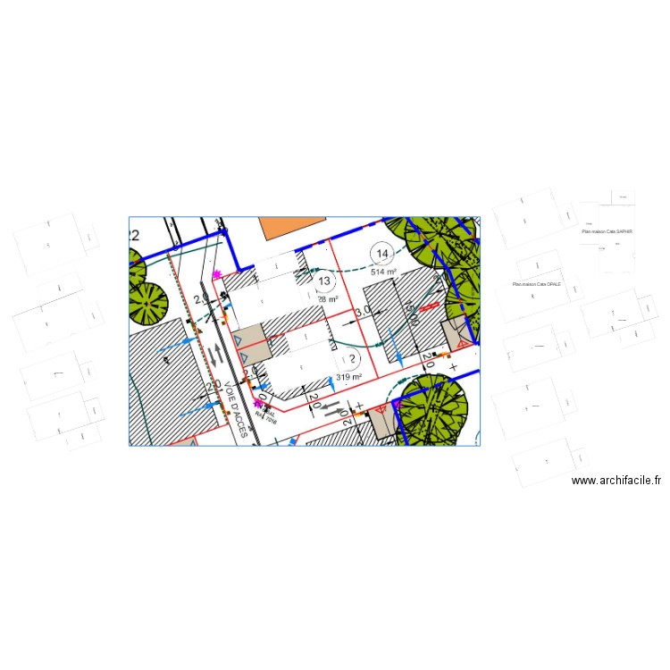 LOTS 12 et 13 - LCLV - PSLA. Plan de 0 pièce et 0 m2