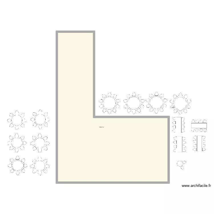 plan de table mariage. Plan de 1  et 199 m²