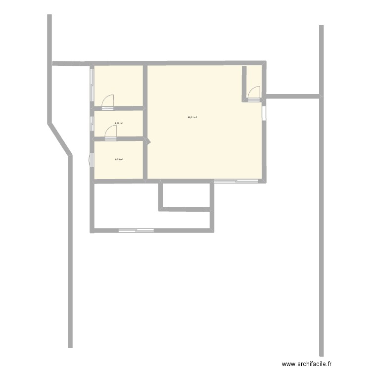 mariposa. Plan de 0 pièce et 0 m2