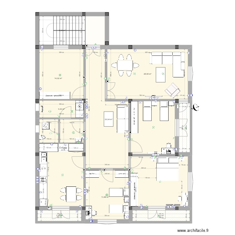 Rabie Khochman. Plan de 110 pièces et 1400 m2