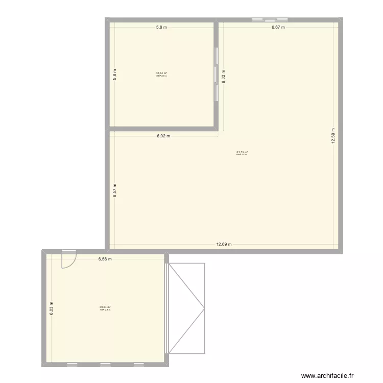 VETTER. Plan de 3  et 197 m²