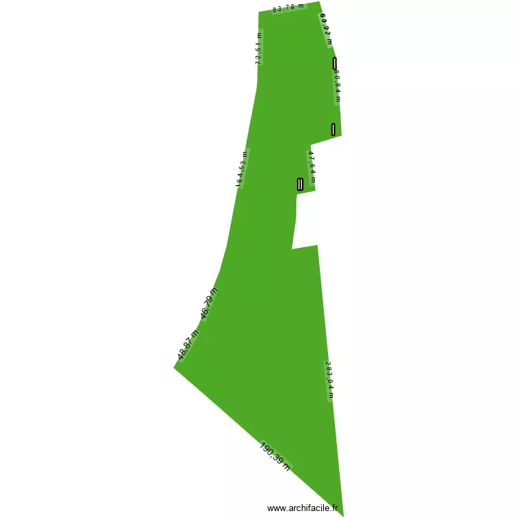 emplacements containers TLD. Plan de 4 et 119 m² emplacements containers TLD. Plan de 4 et 119 m²