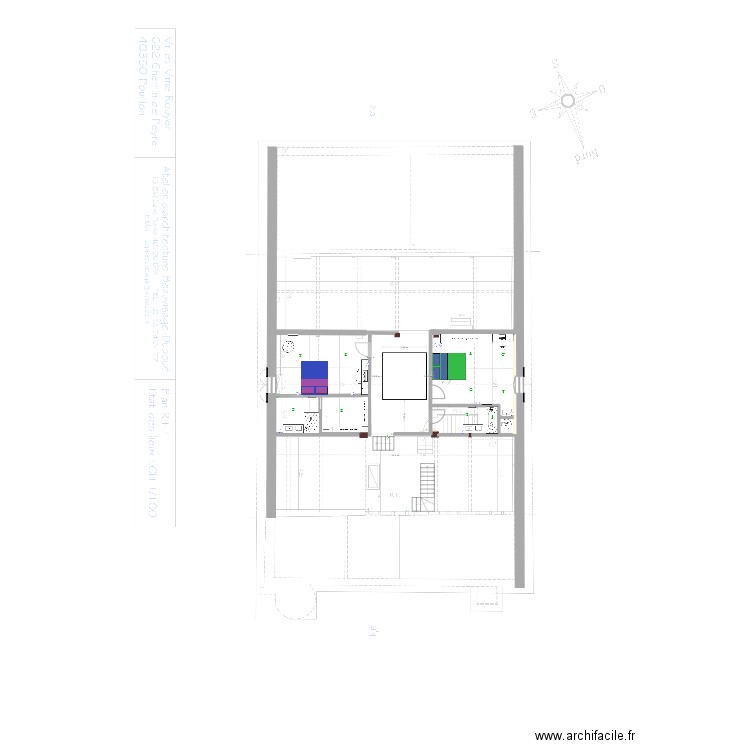 étage BAGIEU_17012025. Plan de 0 pièce et 0 m2