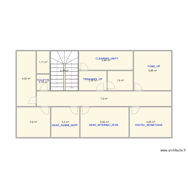  AKWA ETAGE1accès. Plan de 0 pièce et 0 m2