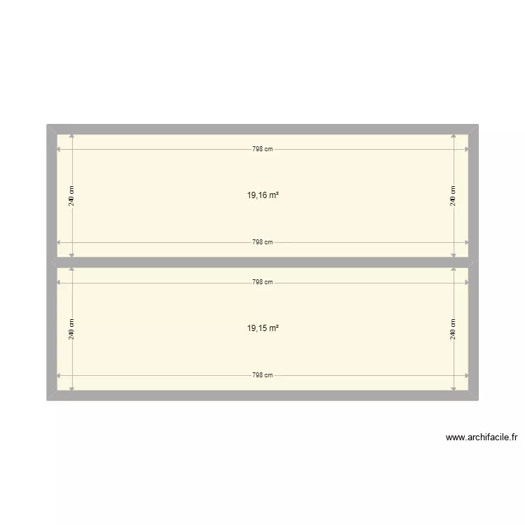 dessus sous sol garage. Plan de 