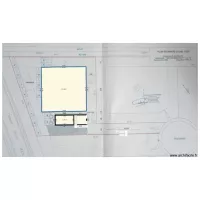 PLAN AVEC ESCALIER AVEC RAMPE AU DESSUS DU CARPORT