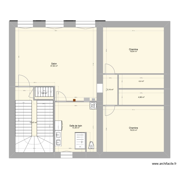 Plan situation fevrier. Plan de 0 pièce et 0 m2