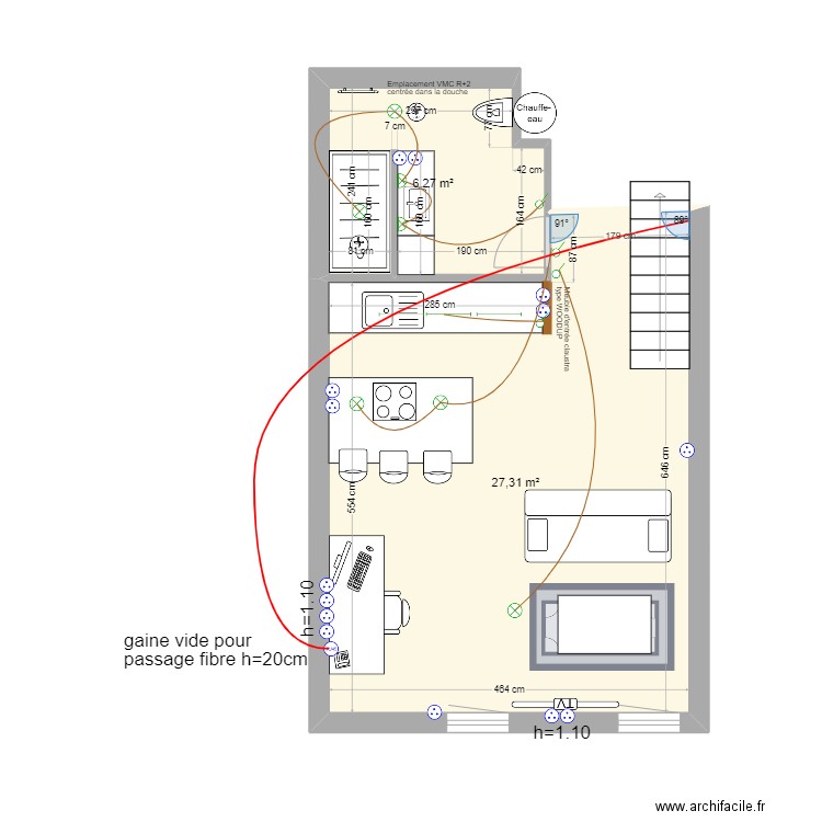 SAINT-GEORGES_E. Plan de 4 pièces et 47 m2