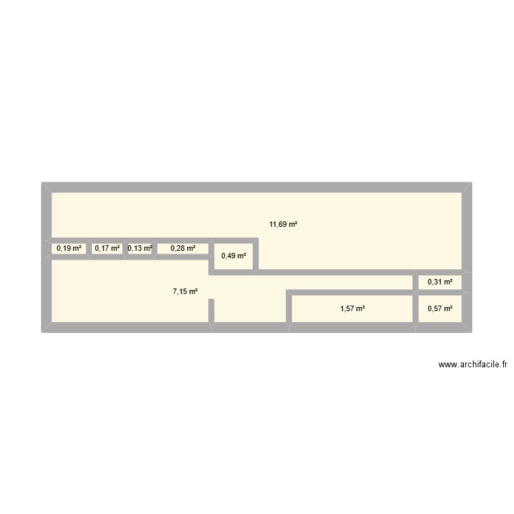 plan MecaSport. Plan de 10 pièces et 23 m2