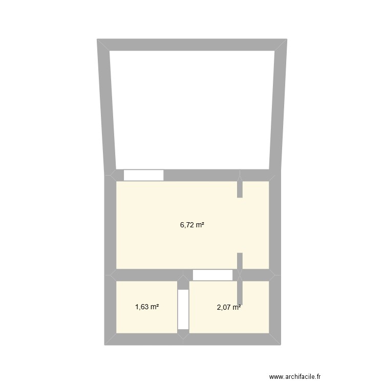 reine 2. Plan de 3 pièces et 10 m2