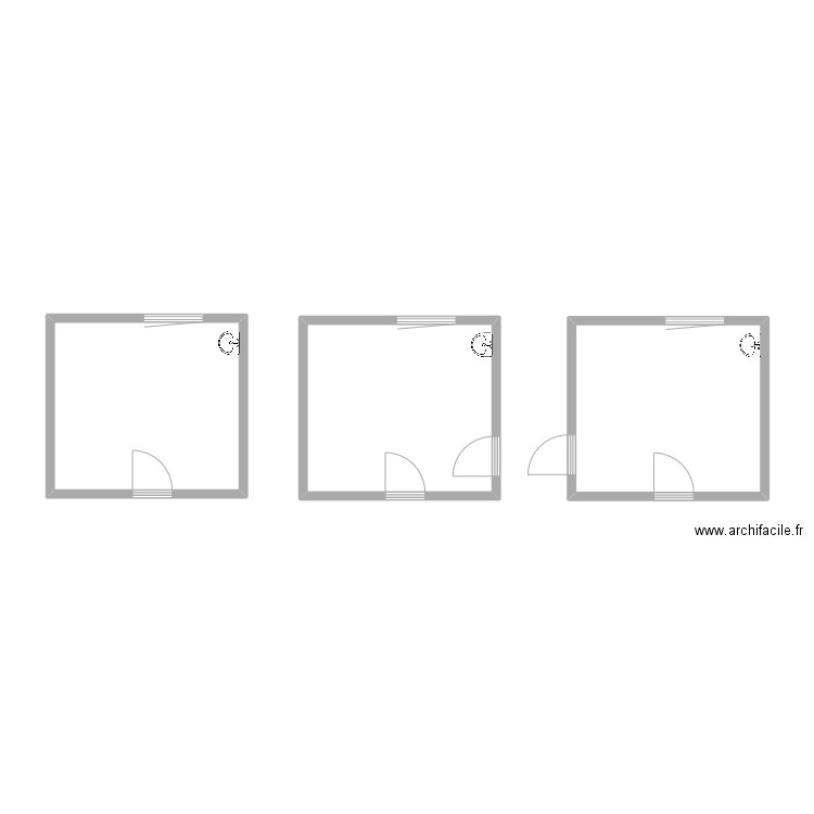 Chambres TATTES. Plan de 3 pièces et 38 m2