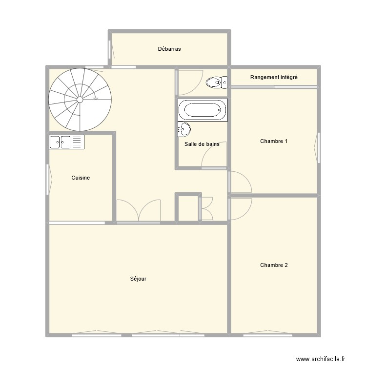 20_verd. Plan de 10 pièces et 74 m2