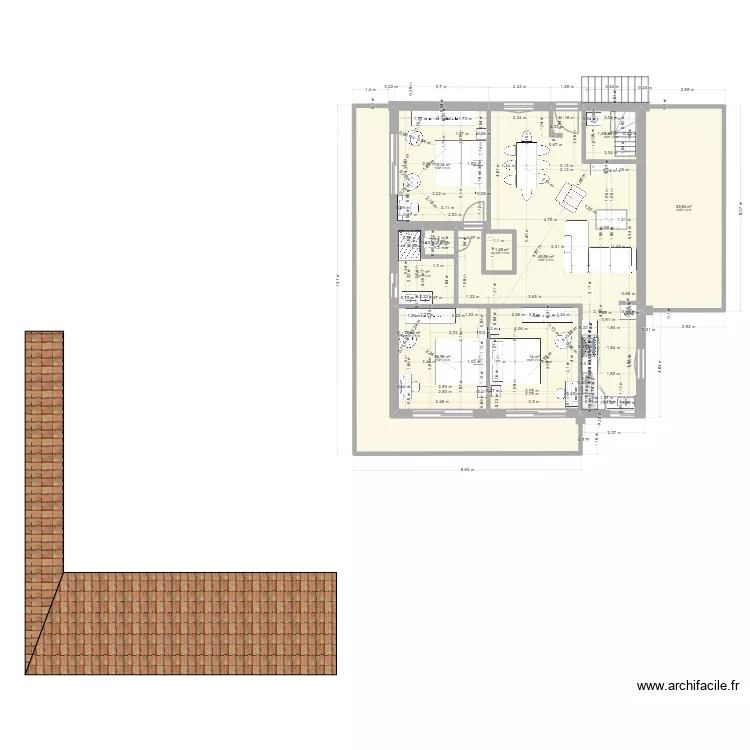 RDC 4 BIS. Plan de 18 et 236 m² RDC 4 BIS. Plan de 18 et 236 m²