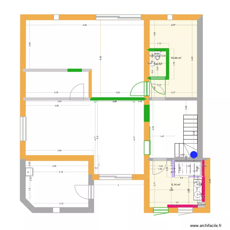 RDC plan Electricité V2. Plan de 3 et 20 m² RDC plan Electricité V2. Plan de 3 et 20 m²