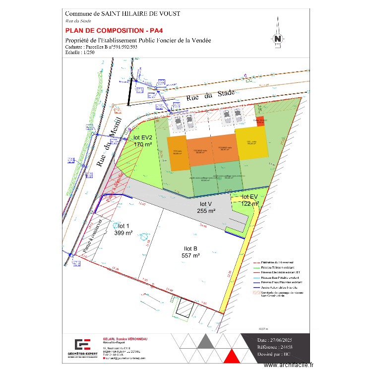 st hilaire -v4-4 logts indiv. Plan de 0 pièce et 0 m2