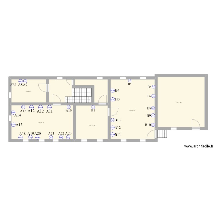 Plan de masse Vanoise N°1. Plan de 5 pièces et 106 m2