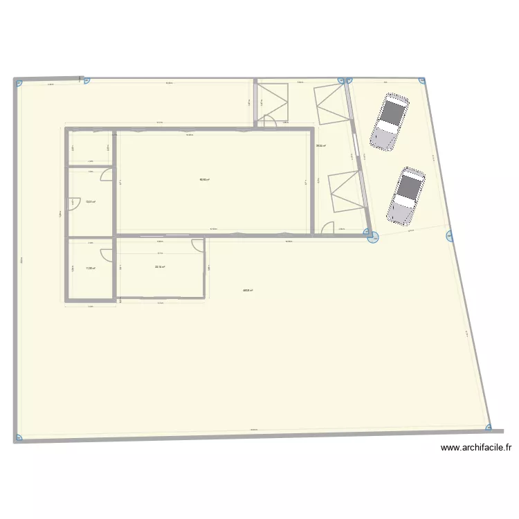 Meschers Plan de masse. Plan de 6  et 638 m²