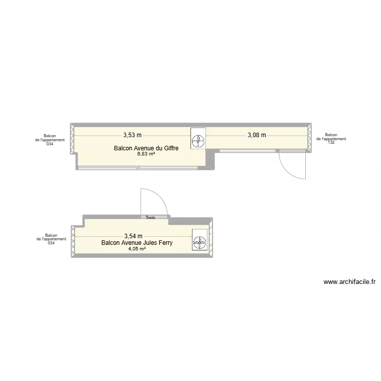 Blocs climatisations ext. Plan de 