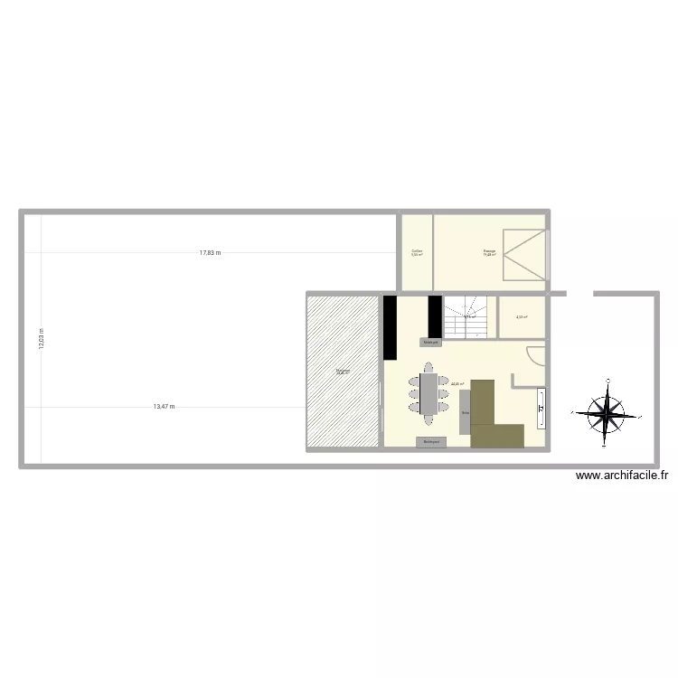 MalaBrus. Plan de 6  et 104 m²