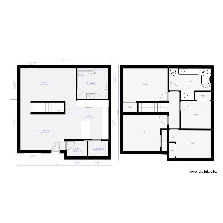 Marika 4 ch. &eacute;tage. Plan de 