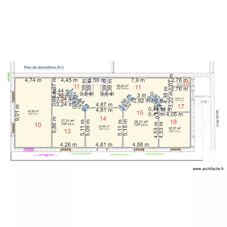 leclos r+1. Plan de leclos r+1. Plan de
