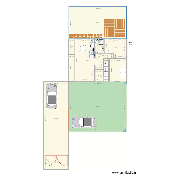 RDC Acheres. Plan de 