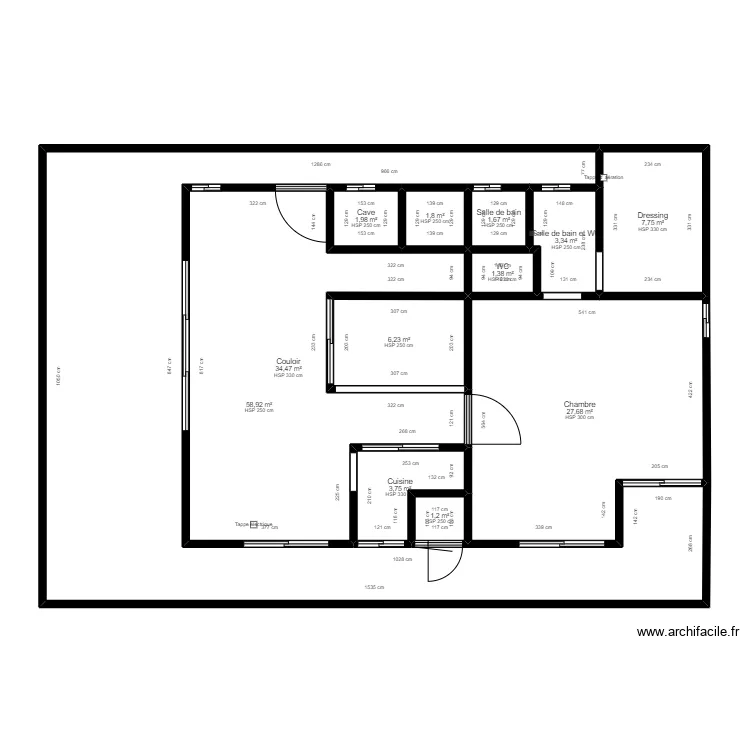 SUITE MODIFIEE. Plan de 