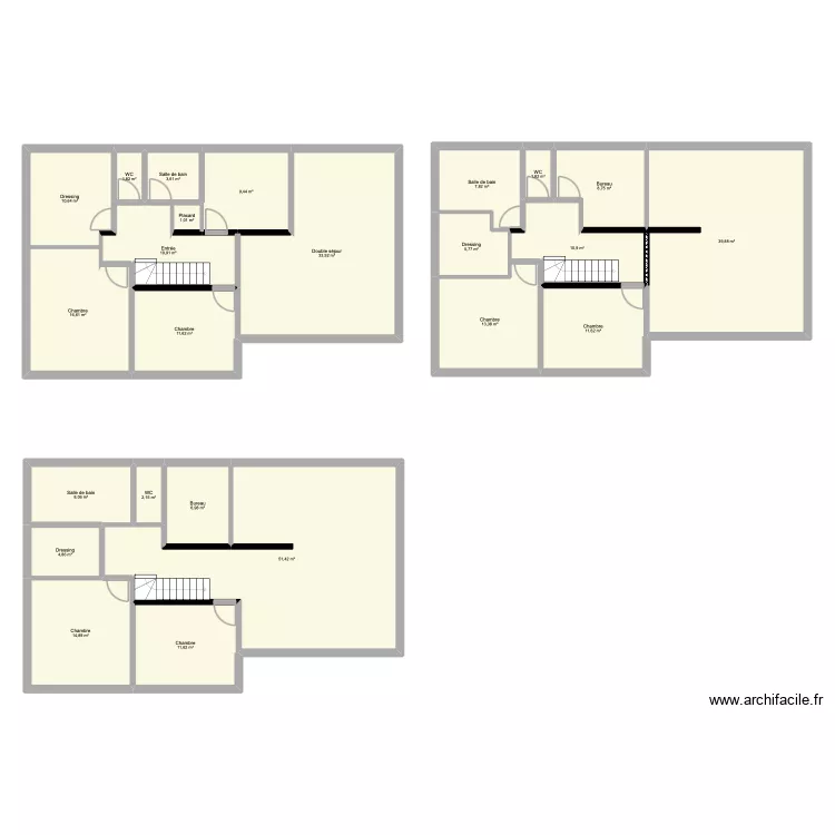 Maison justemont Gandrange - Ancien plan. Plan de 24  et 300 m²