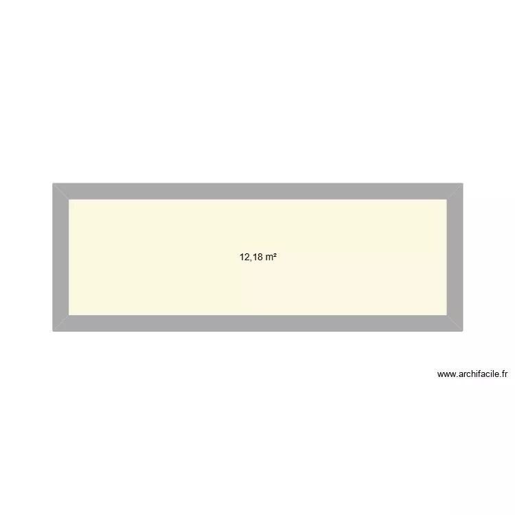 Maison. Plan de 1  et 12 m²