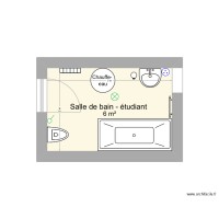 salle de bain étudiant