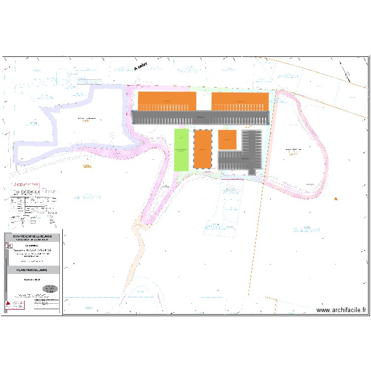 LAUTRET STAUB. Plan de 2 pièces et 2194 m2