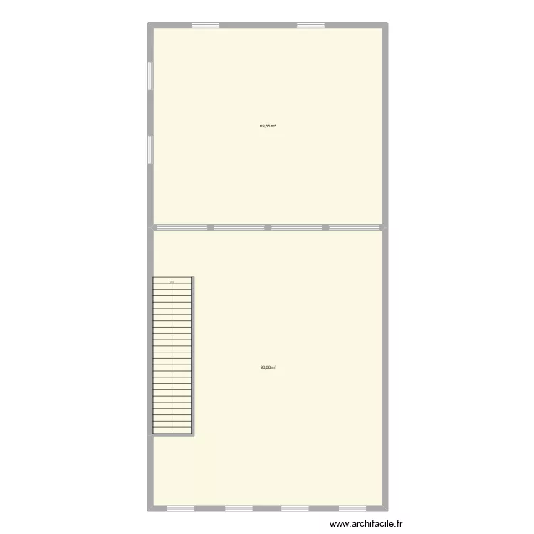 mezzanine serris 2. Plan de 