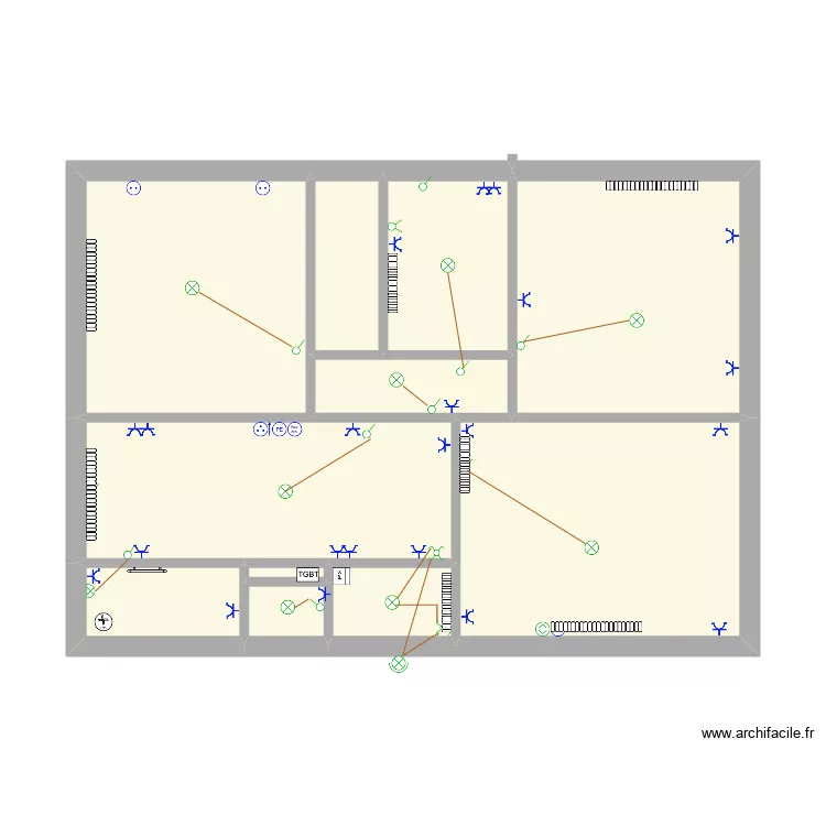 MAISON RG chauffage. Plan de 0 pièce et 0 m2