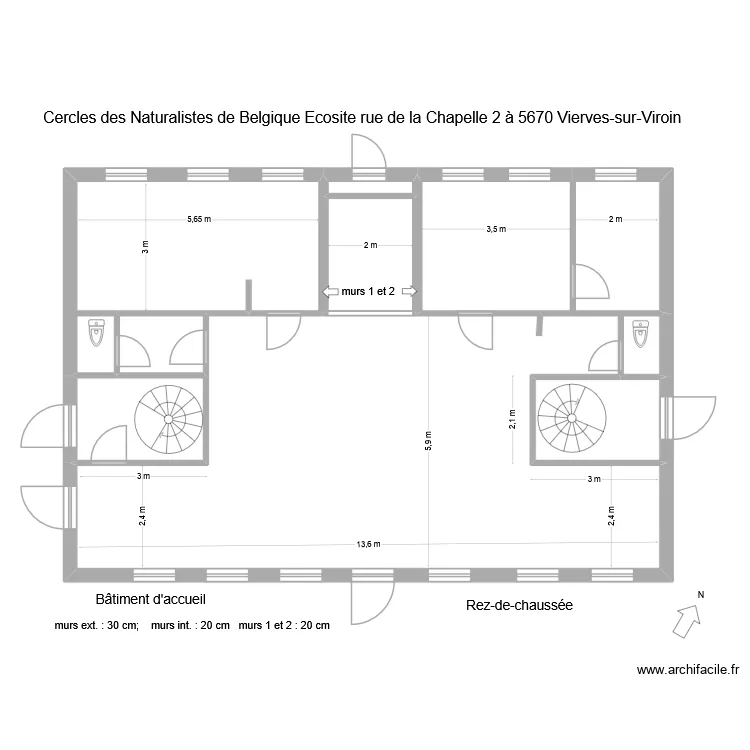 Ecosite accueil rez OK. Plan de 10 et 119 m² Ecosite accueil rez OK. Plan de 10 et 119 m²