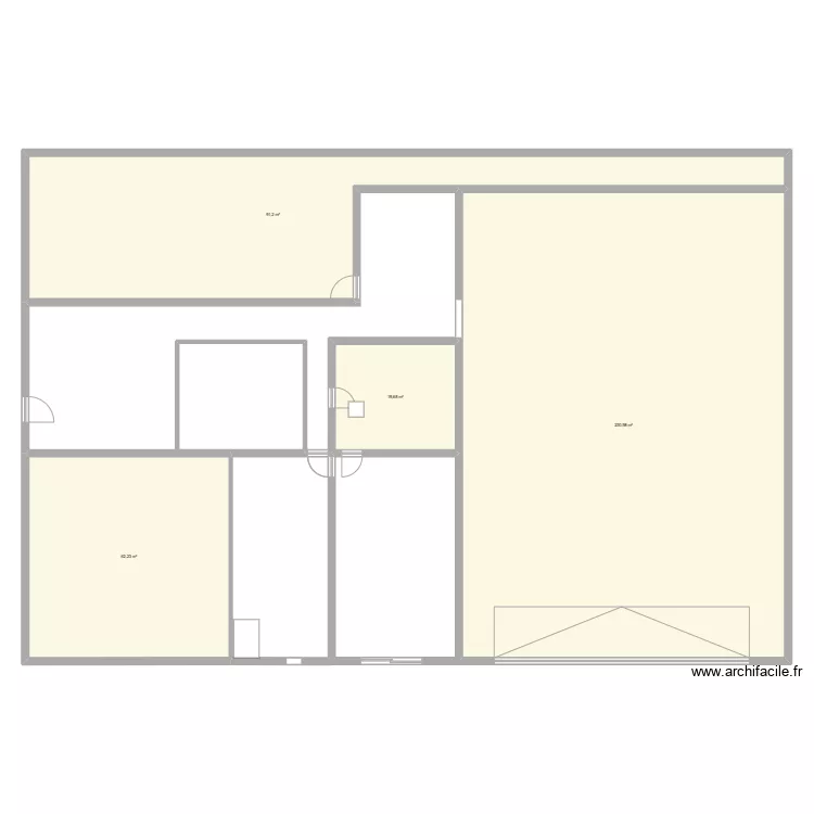 Rez du Chauss&eacute;e - Apr&eacute;s. Plan de 